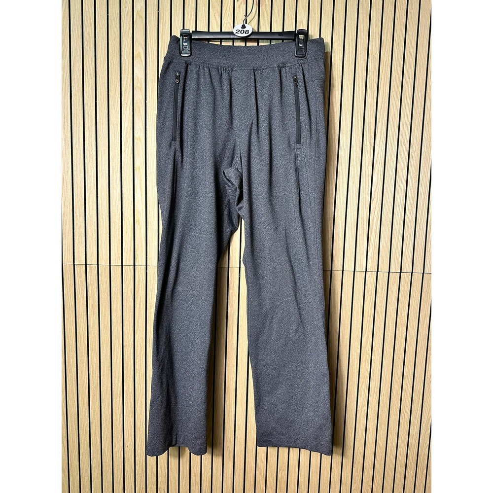 208 Lululemon Women's Straight Leg Athletic Yoga Pants  (Size M, Charcoal, EUC)